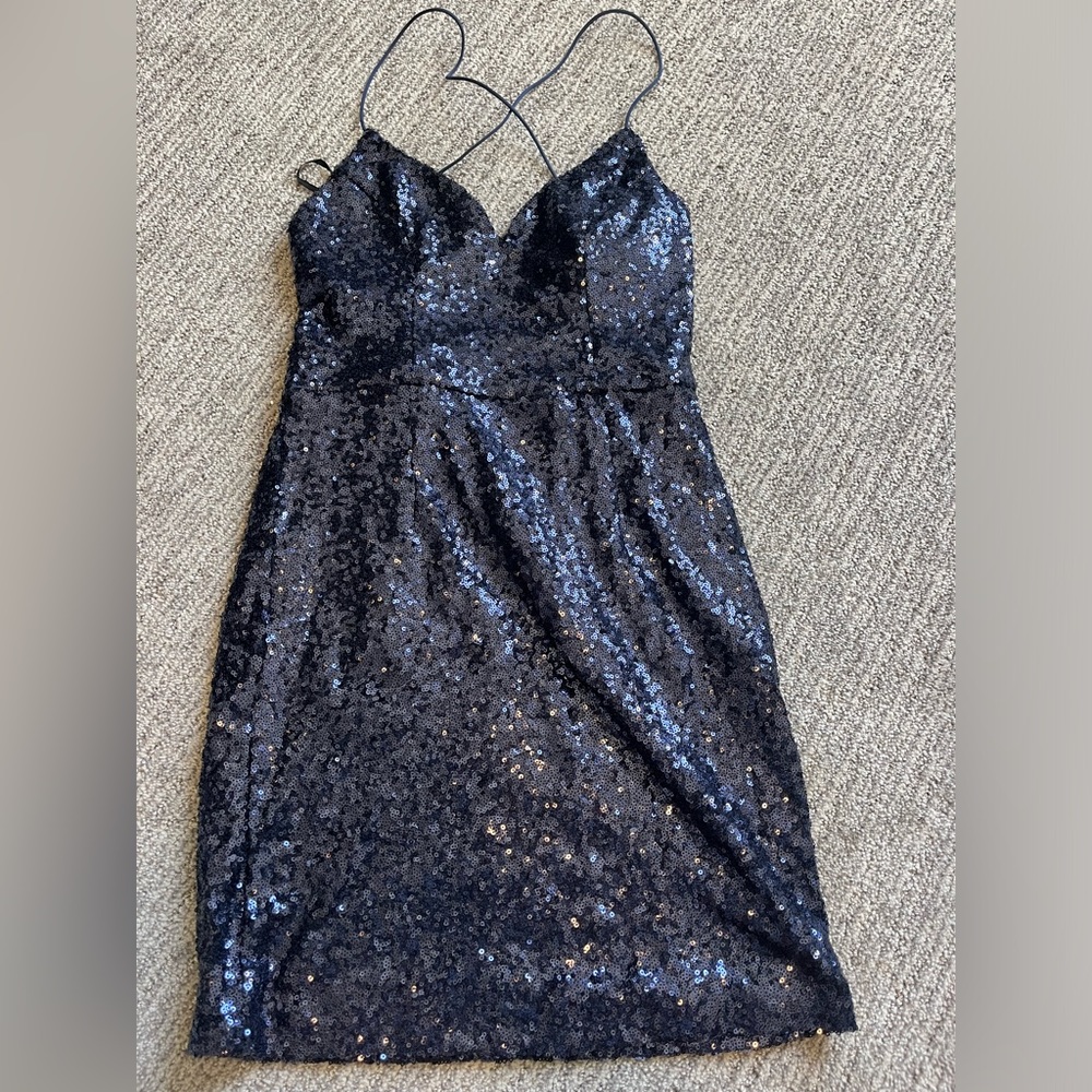 Hello Molly ,navy blue hoco dress